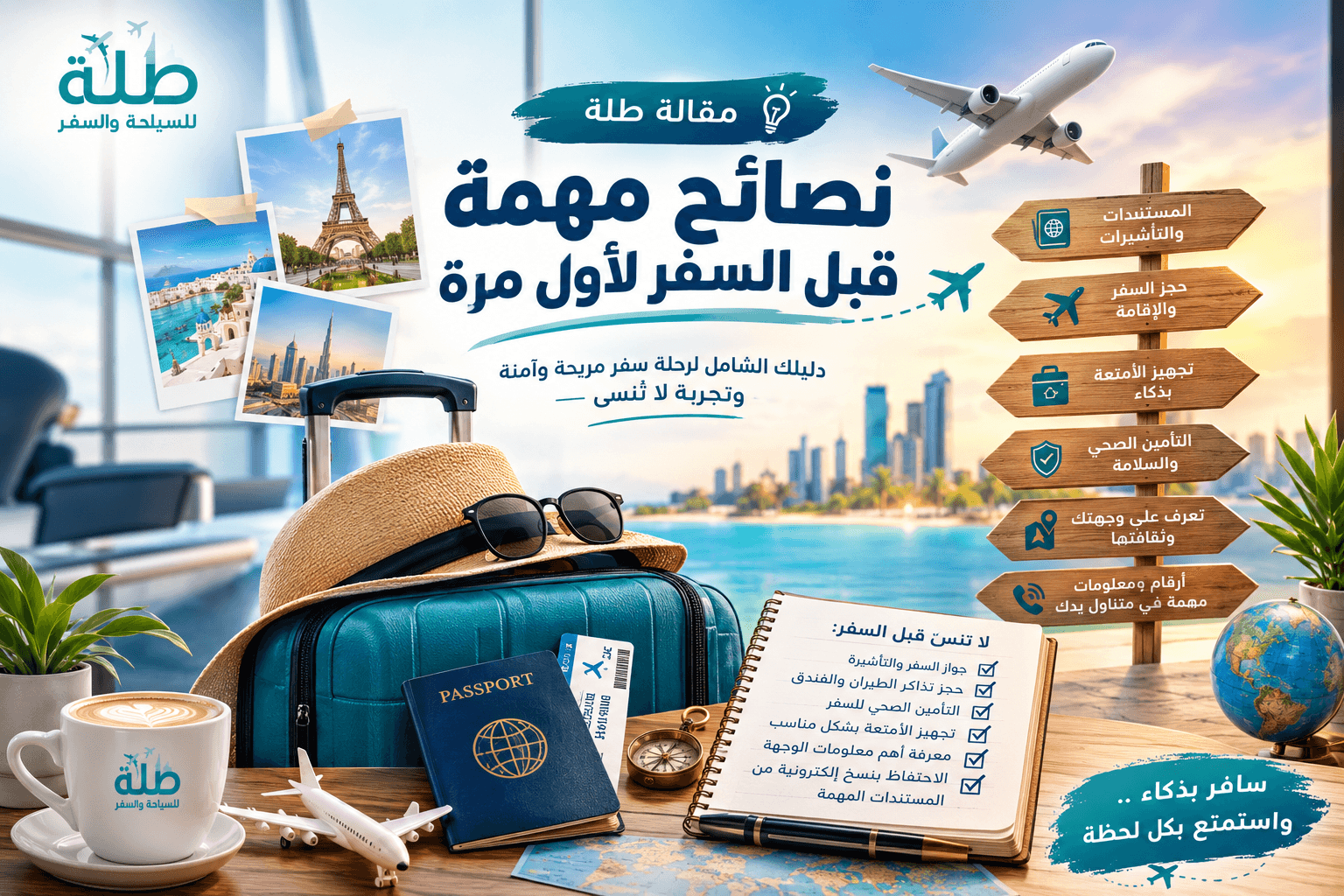 نصائح مهمة قبل السفر لأول مرة لضمان رحلة مريحة