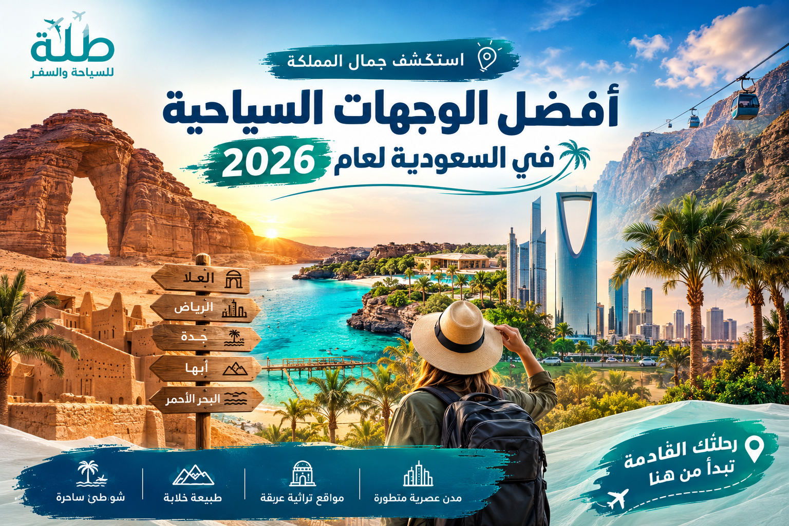 أفضل الوجهات السياحية في السعودية لعام 2026