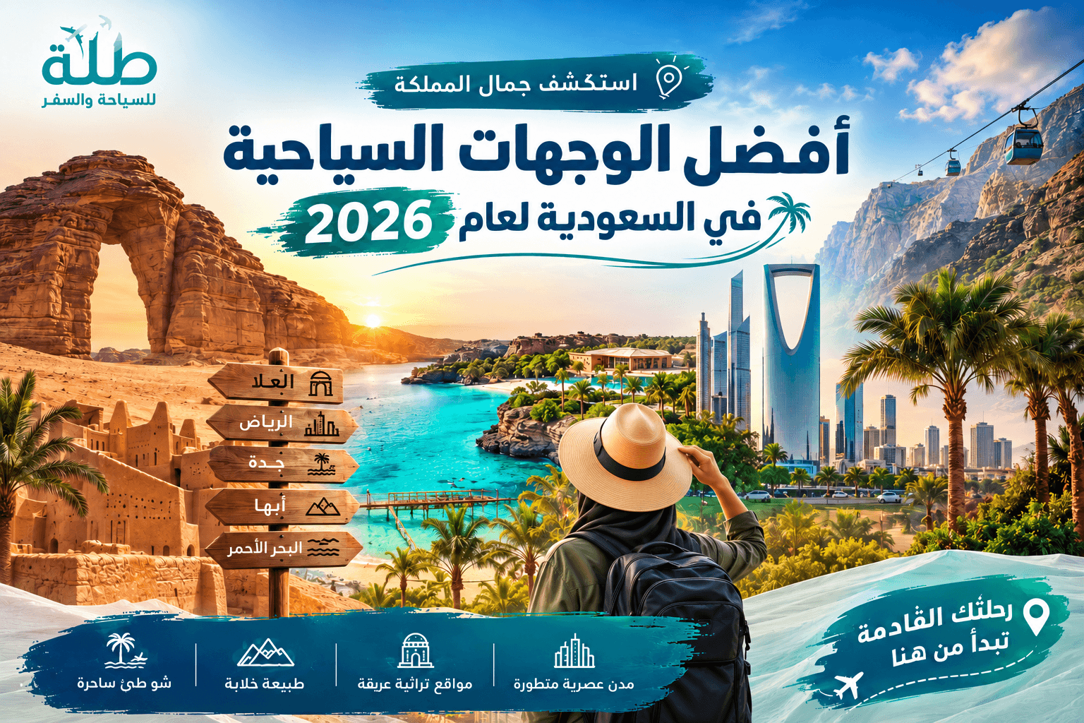 أفضل الوجهات السياحية في السعودية لعام 2026
